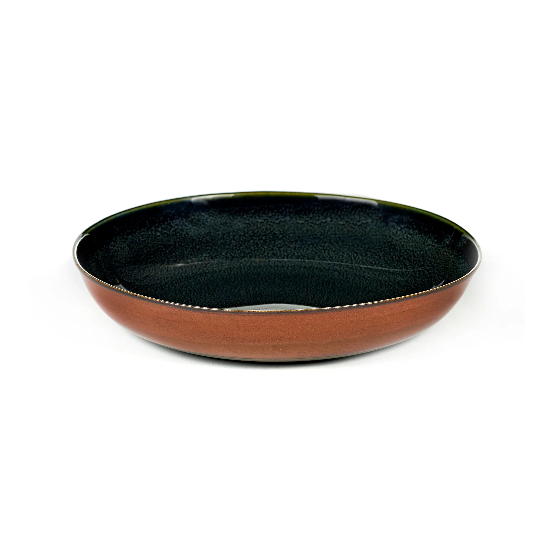 Terres de Rêves小餐盘17.5cm, 深蓝色_铁锈色 Serax