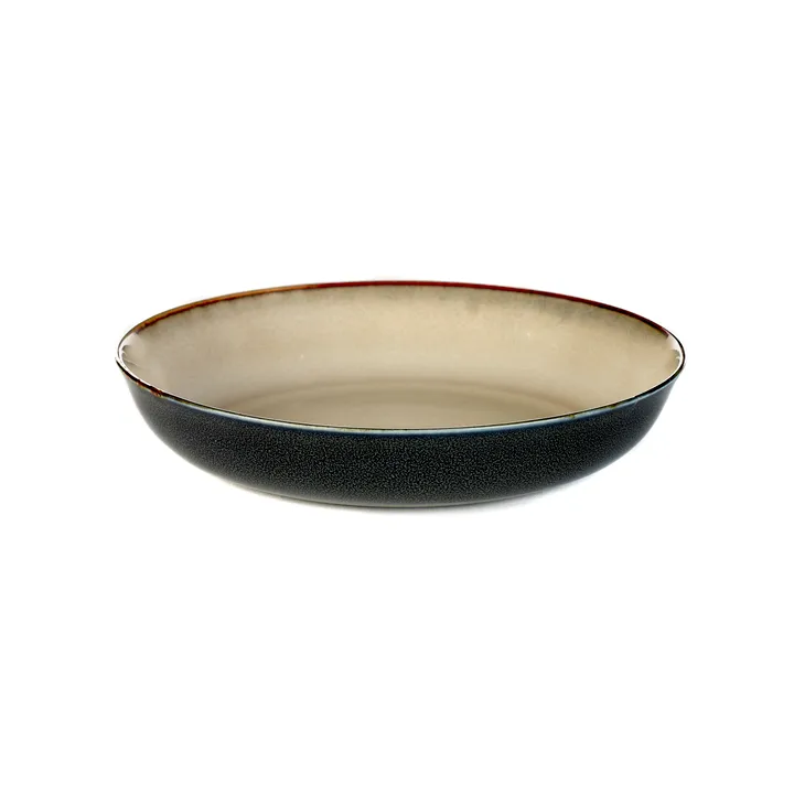 Terres de Rêves小餐盘17.5cm - 雾灰_深蓝色 - Serax