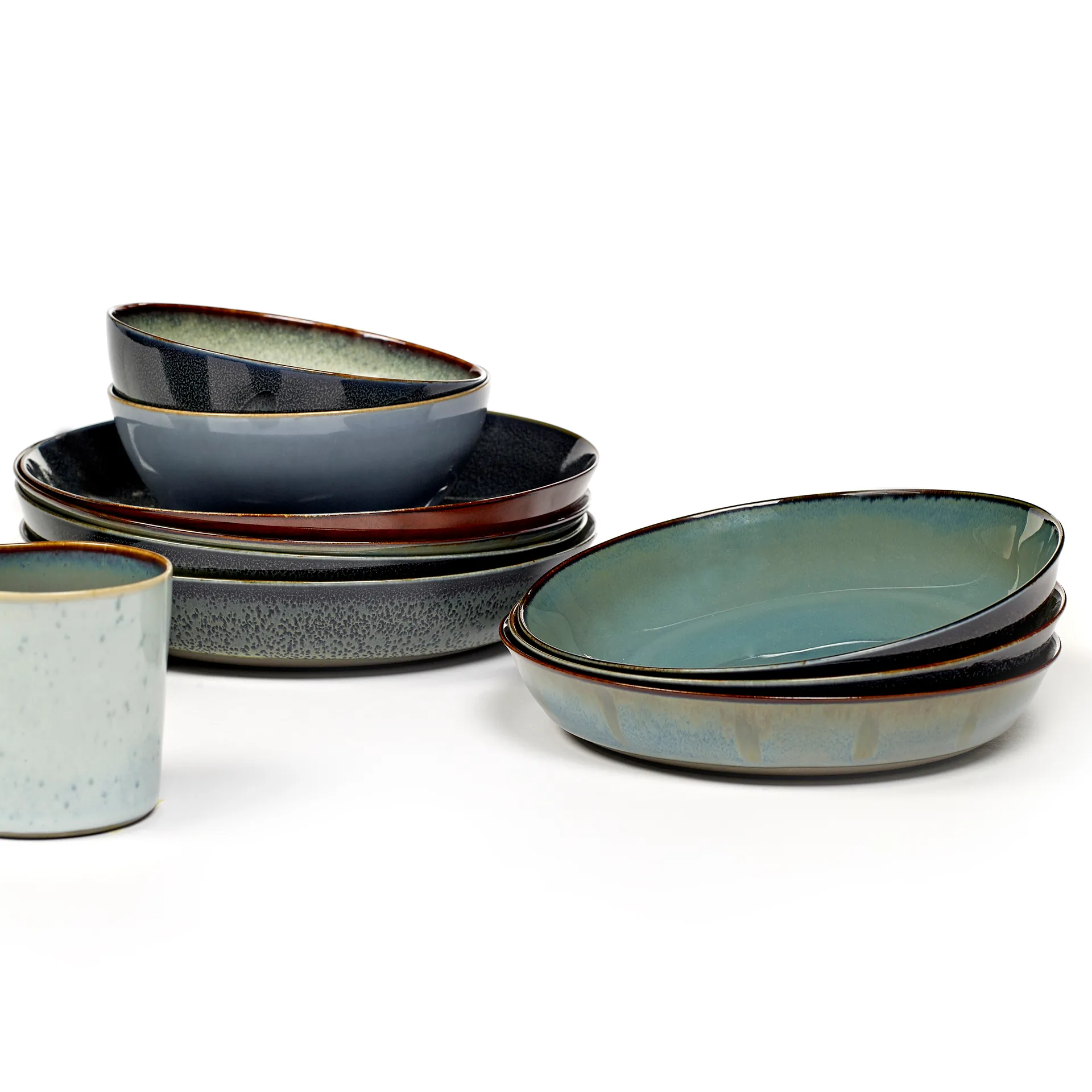 Terres de Rêves餐盘21cm, 雾灰色_深蓝色 Serax