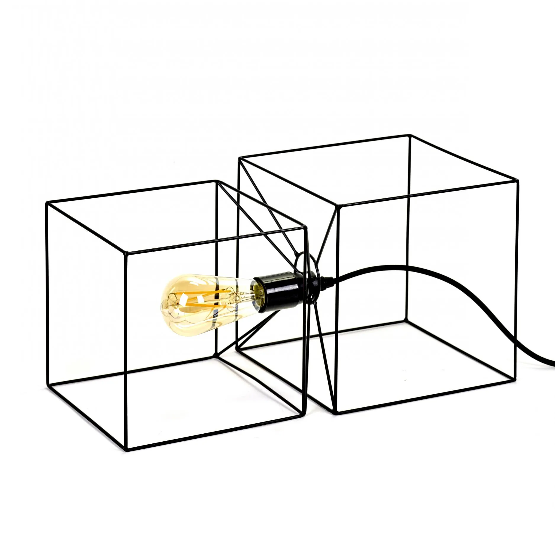Trompe l'oeil 台灯, 黑色 Serax