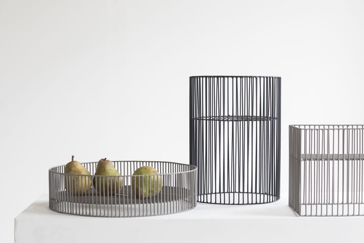 Turn basket square 22x22 cm, 灰色 Serax