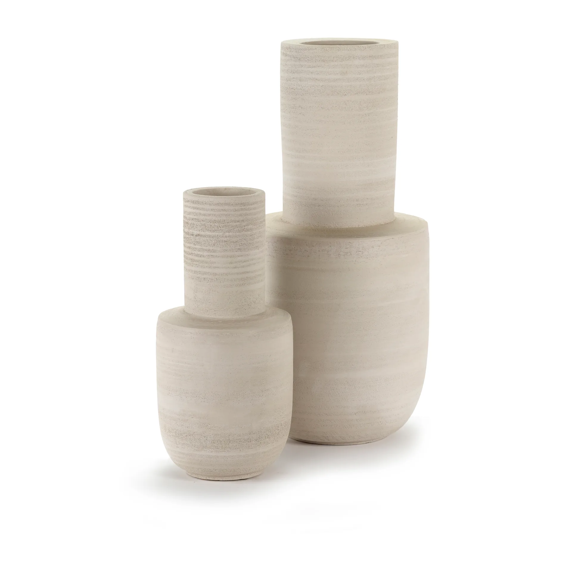 Volumes 花瓶 L 25cm, 米色 Serax