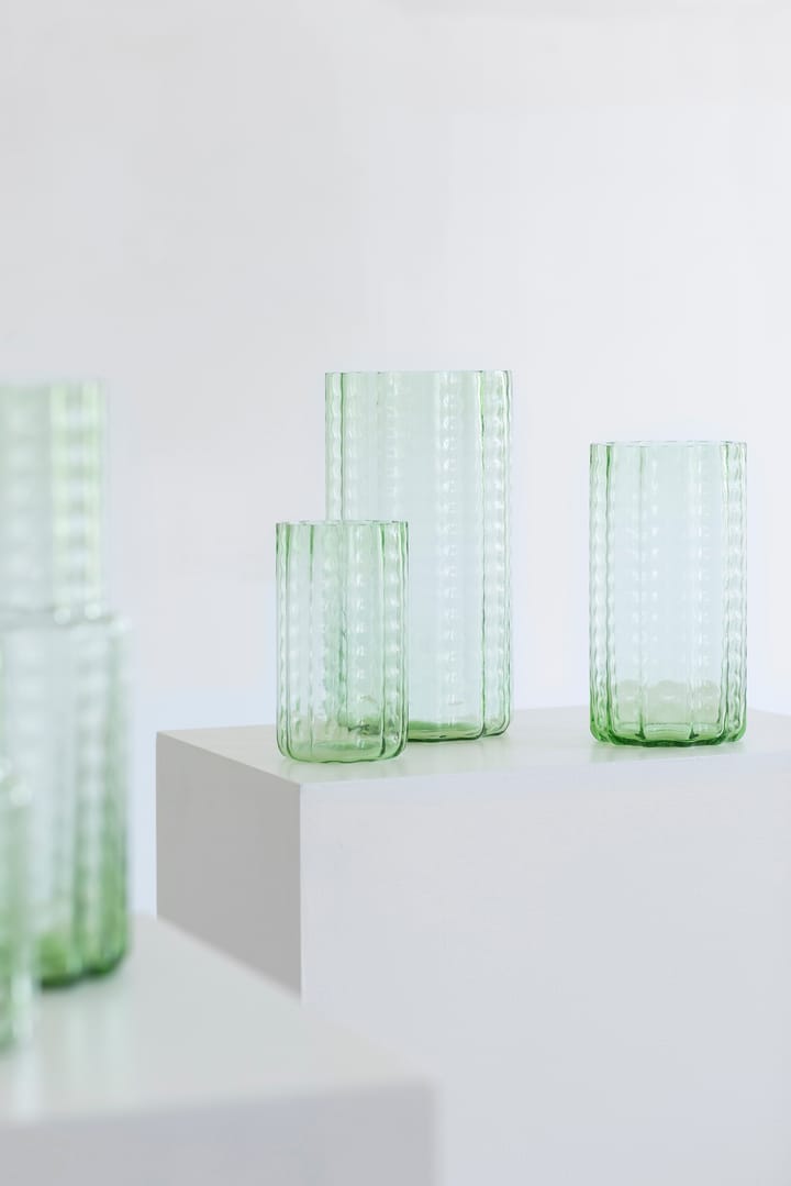 Waves 02 花瓶 28 cm, 绿色-透明 Serax