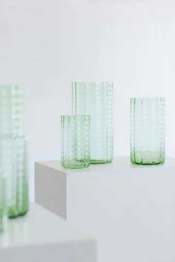 Waves 02 花瓶28cm - 绿色透明款 - Serax