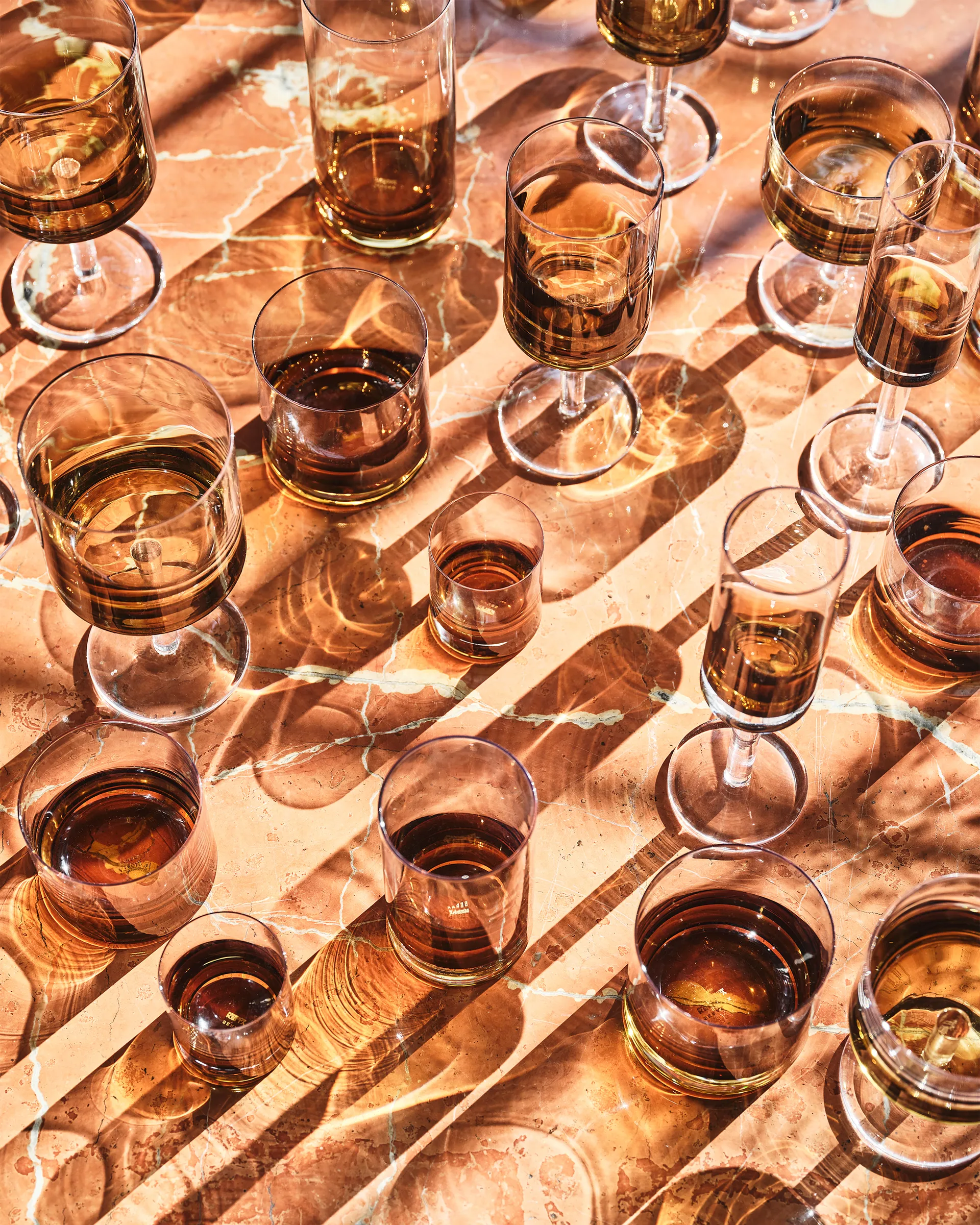 Zuma whisky 玻璃 20 cl 四件套装, 琥珀色 Serax