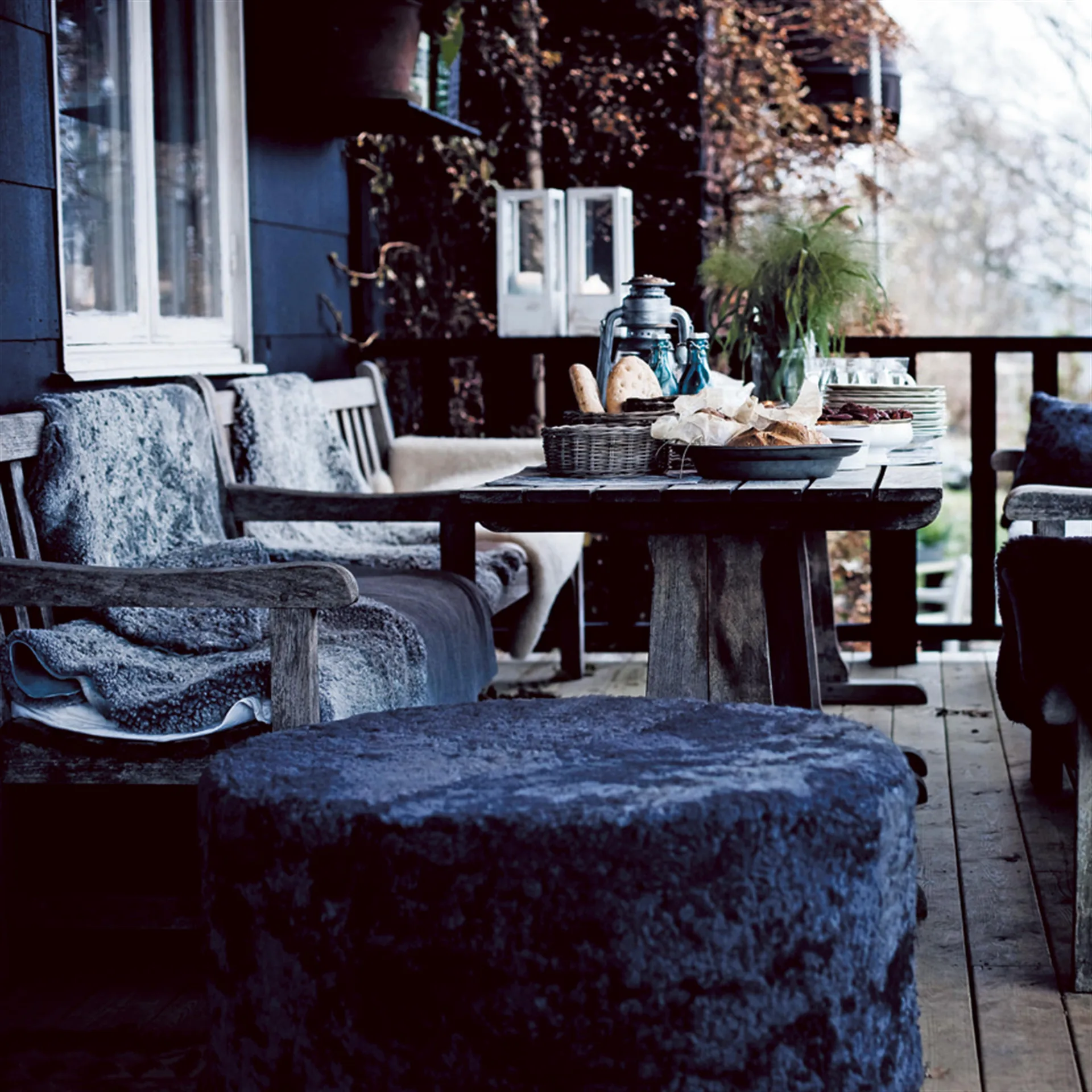 Shepherd sit pouf Frida, 黑色-石墨 Shepherd of Sweden