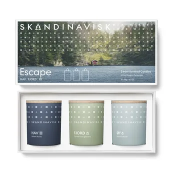 ESCAPE 迷你香薰蜡烛礼盒3件装 - 65g - Skandinavisk