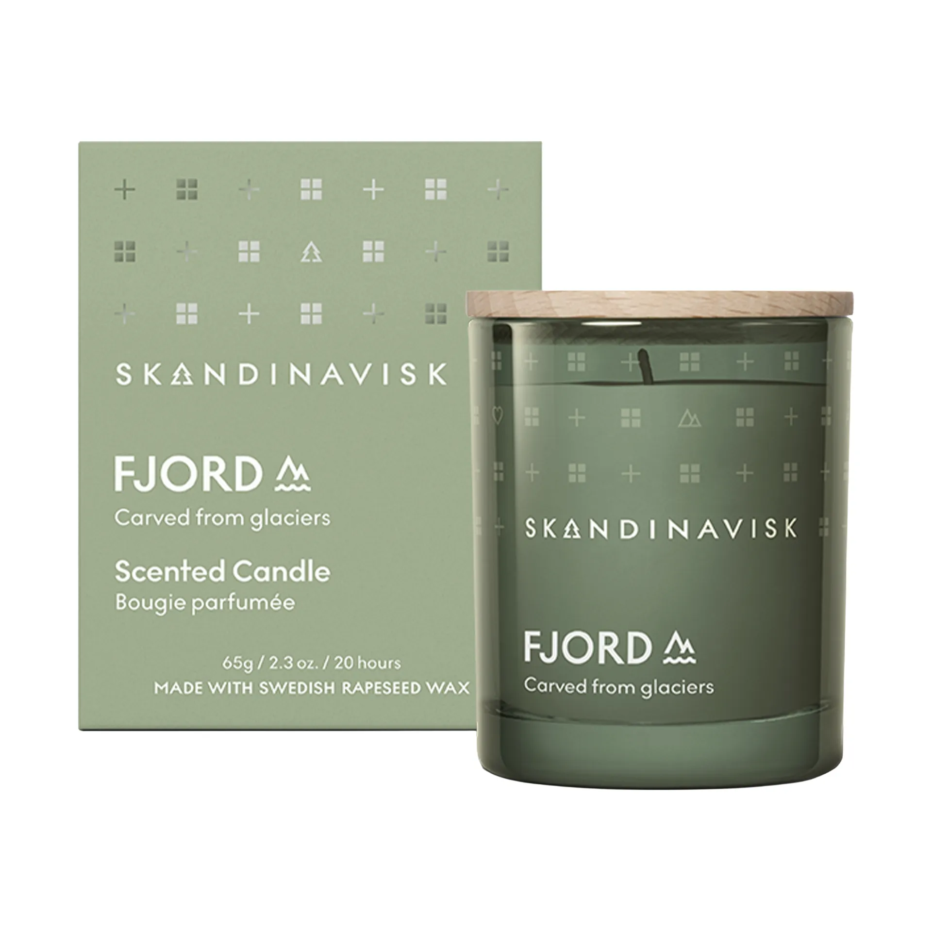 Fjord 带盖香薰蜡烛, 65克 Skandinavisk