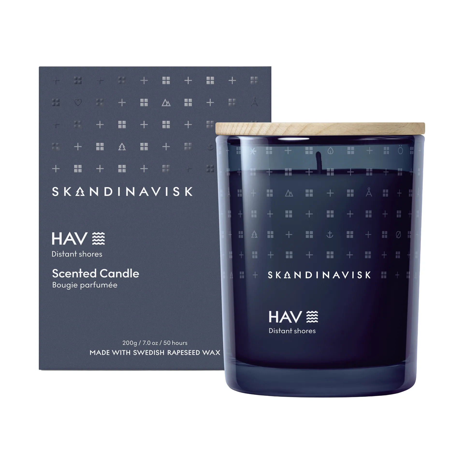 Hav 带盖香薰蜡烛, 200克 Skandinavisk