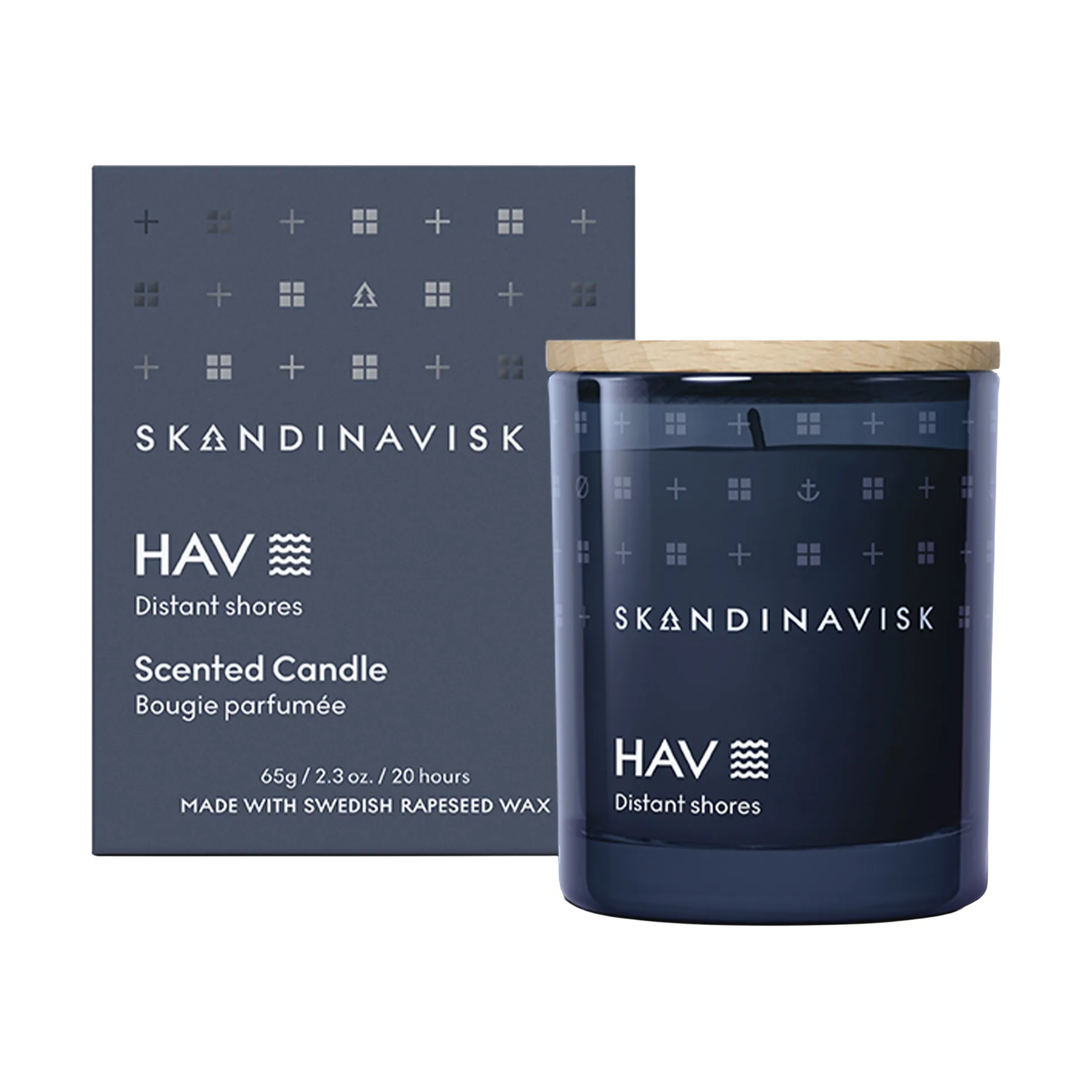 Hav scented candle with lid, 65 g Skandinavisk