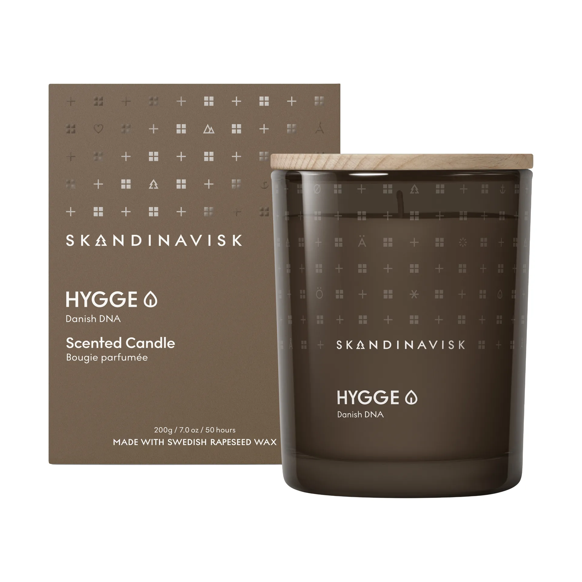 Hygge 带盖香氛蜡烛, 200 g Skandinavisk