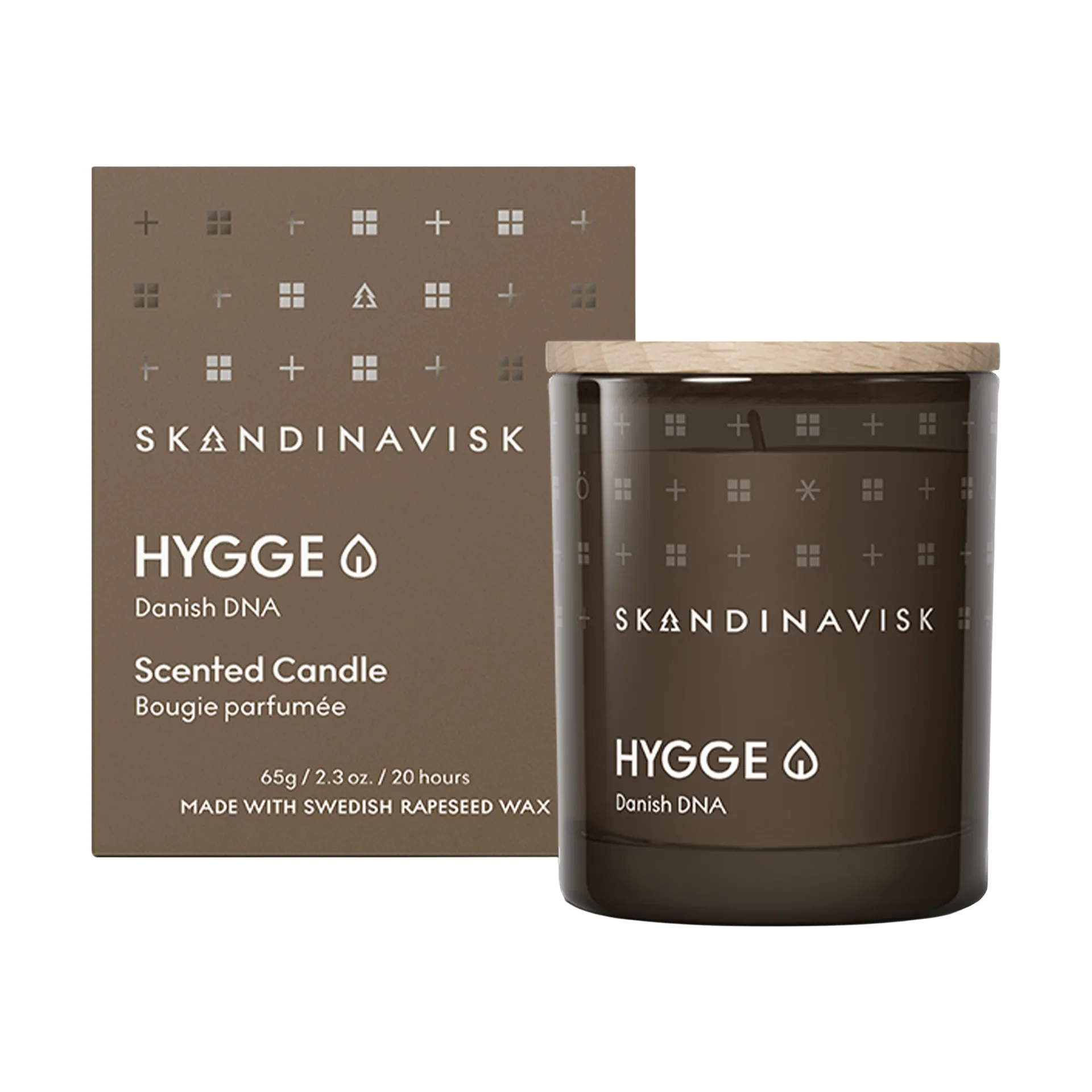 Hygge 带盖香薰蜡烛, 65克 Skandinavisk