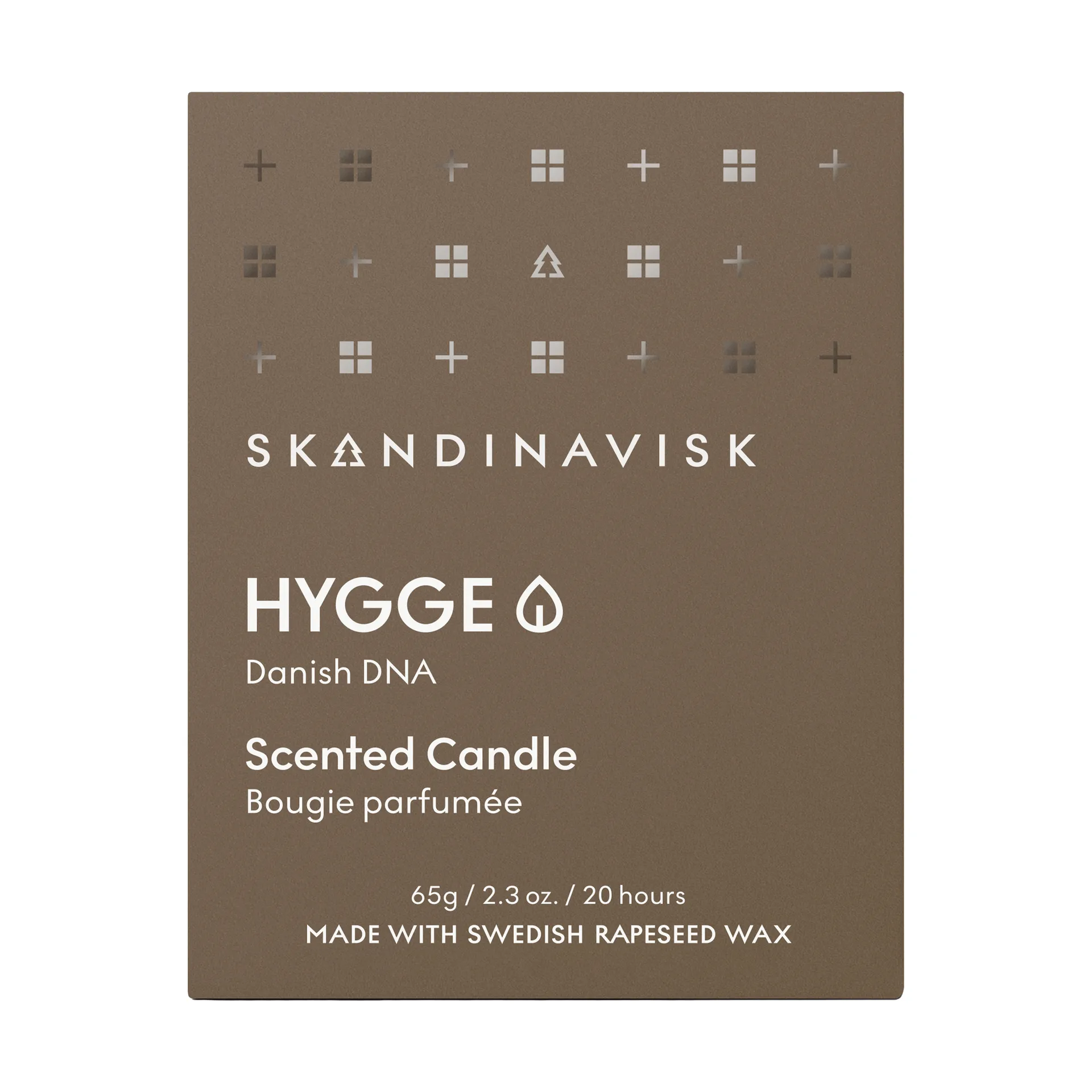 Hygge 带盖香薰蜡烛, 65克 Skandinavisk