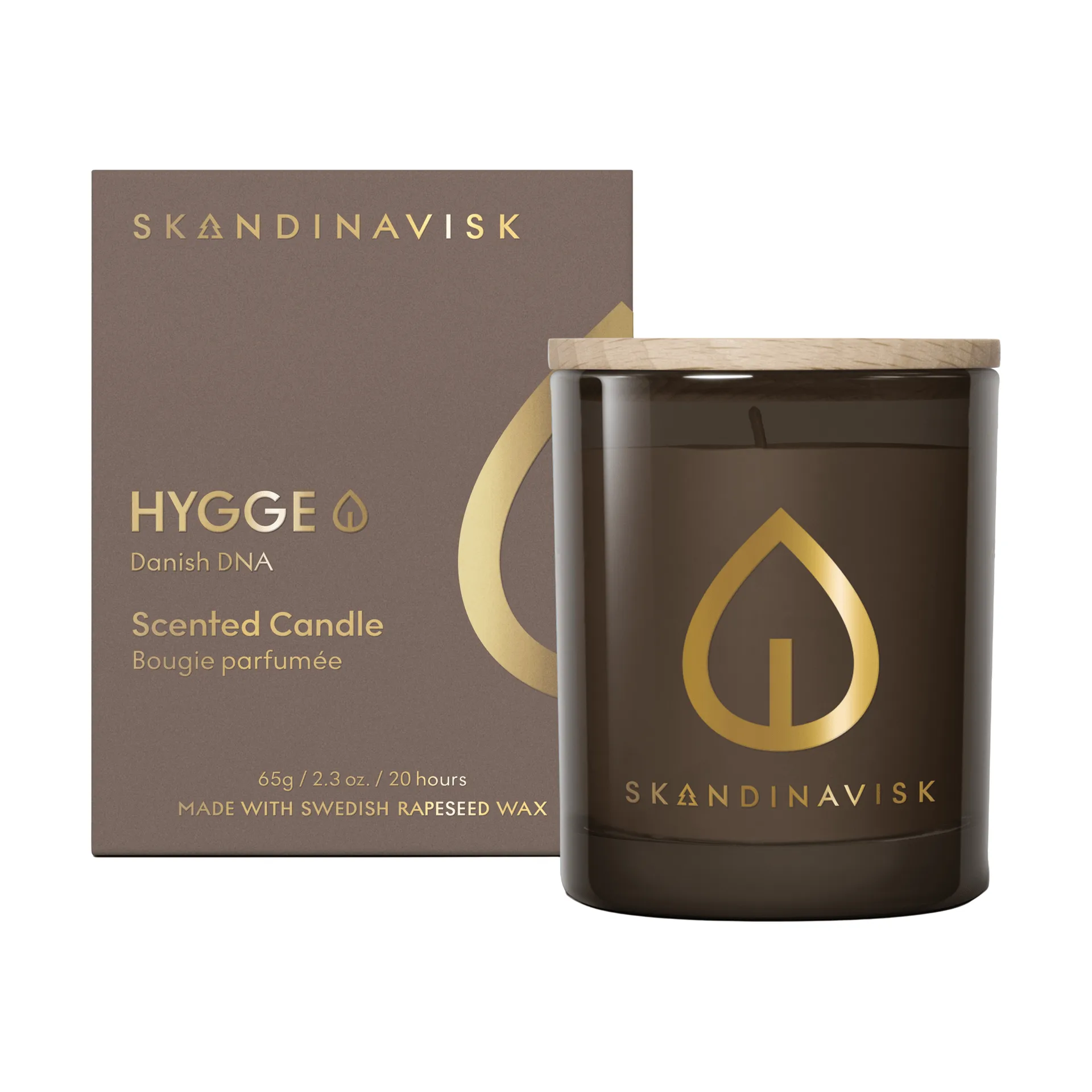 Hygge Gold Symbol 香薰蜡烛, 65g Skandinavisk