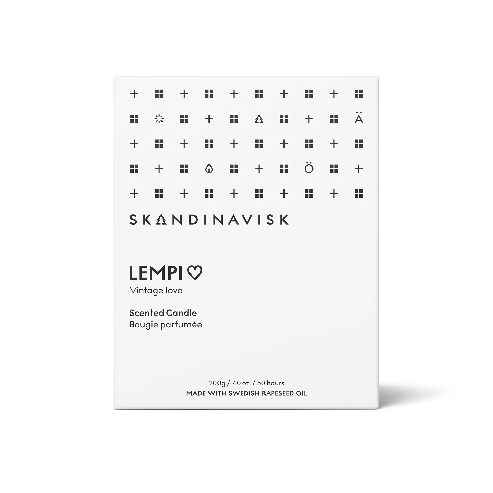 Lempi scented candle with lid, 200 g Skandinavisk