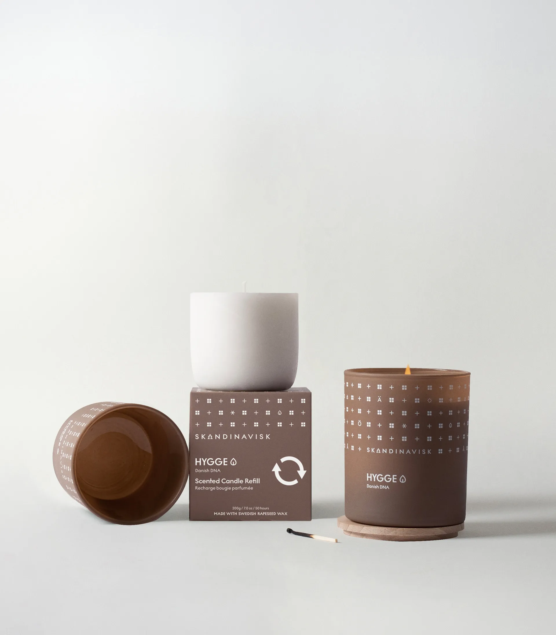 Refill Hygge 香薰蜡烛, 200 g Skandinavisk