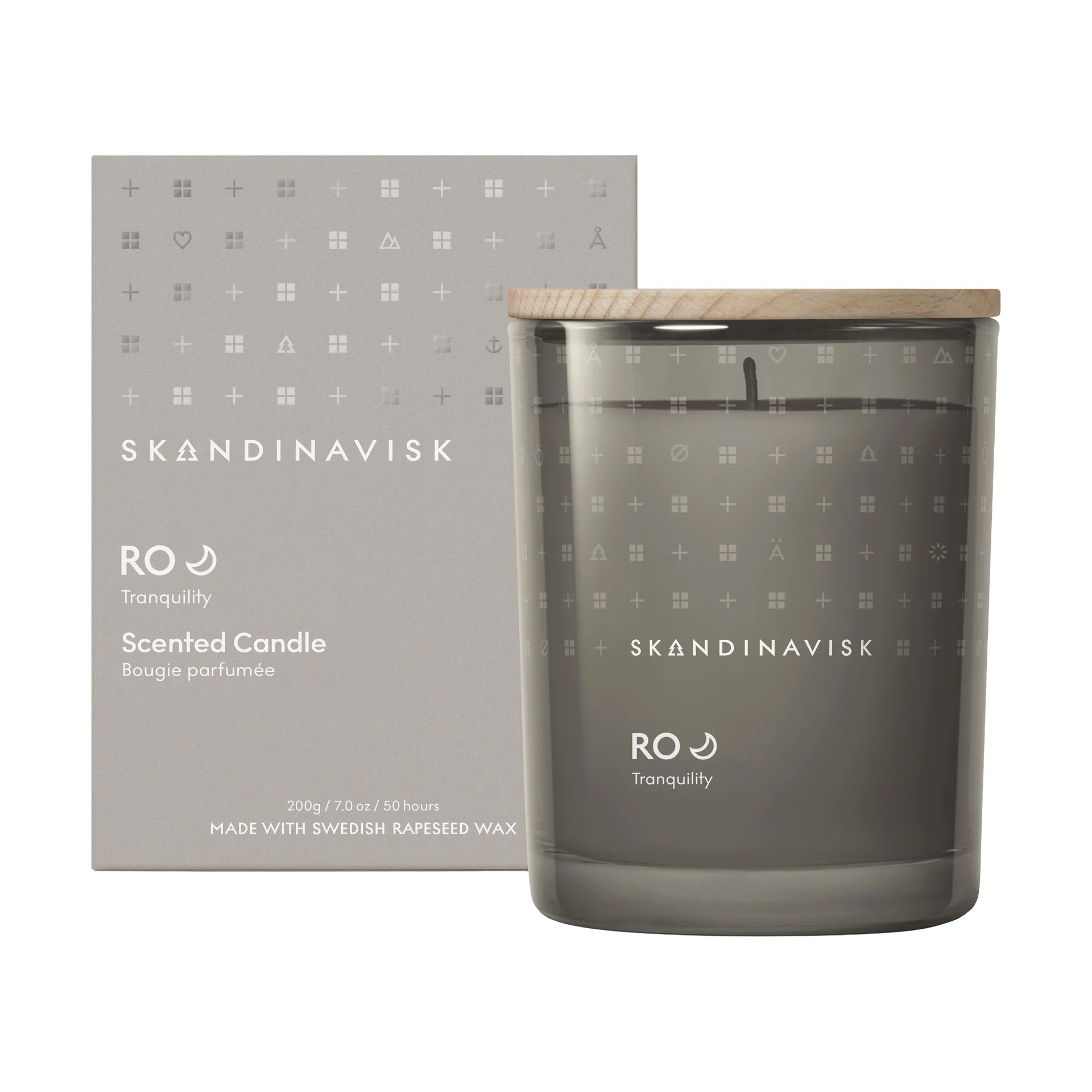 Ro 带盖香薰蜡烛, 200克 Skandinavisk