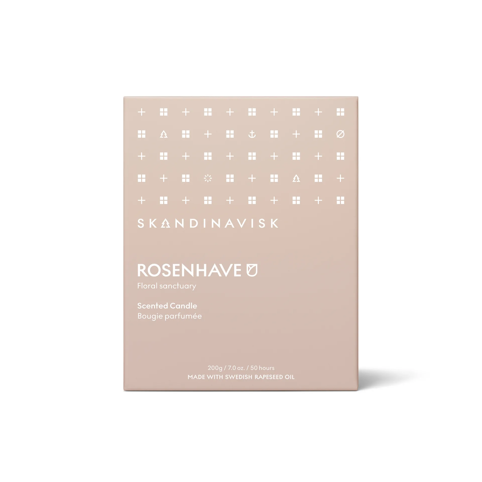 Rosenhave 带盖香薰蜡烛, 200 g Skandinavisk