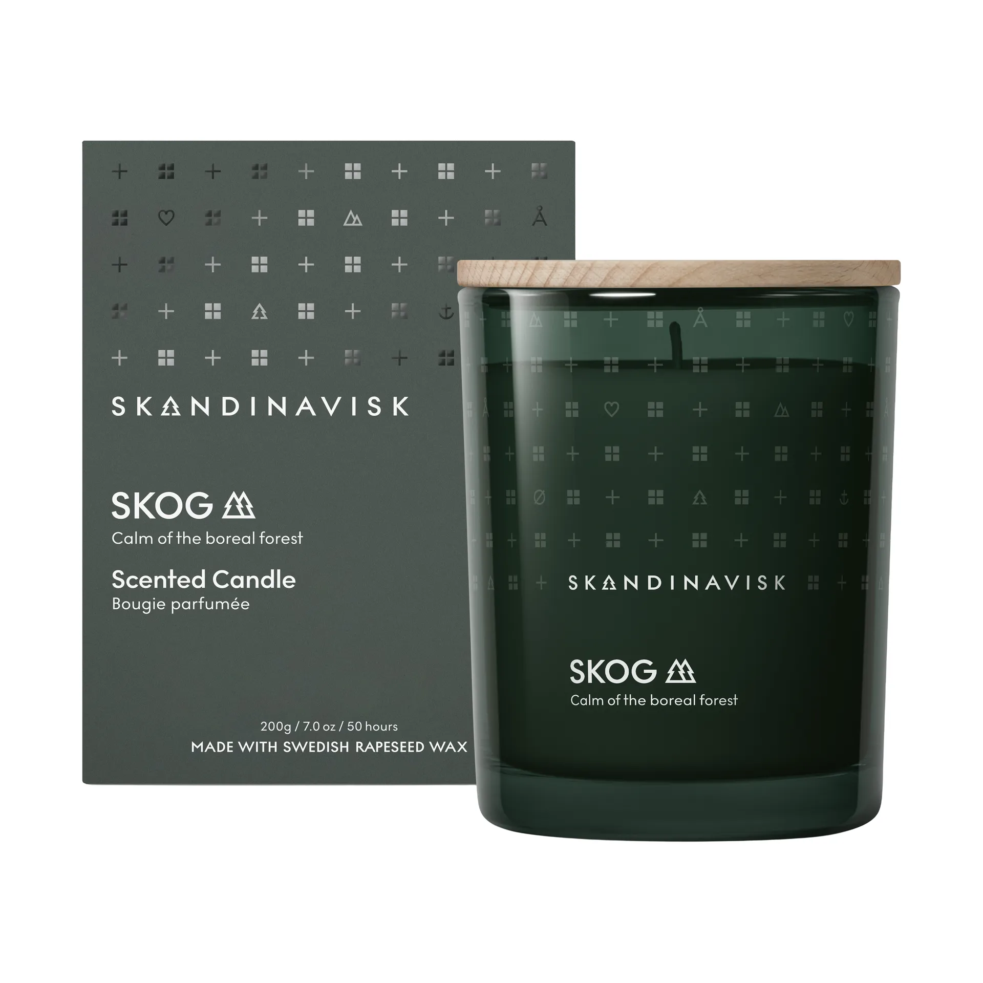 Skog 带盖香薰蜡烛, 200克 Skandinavisk