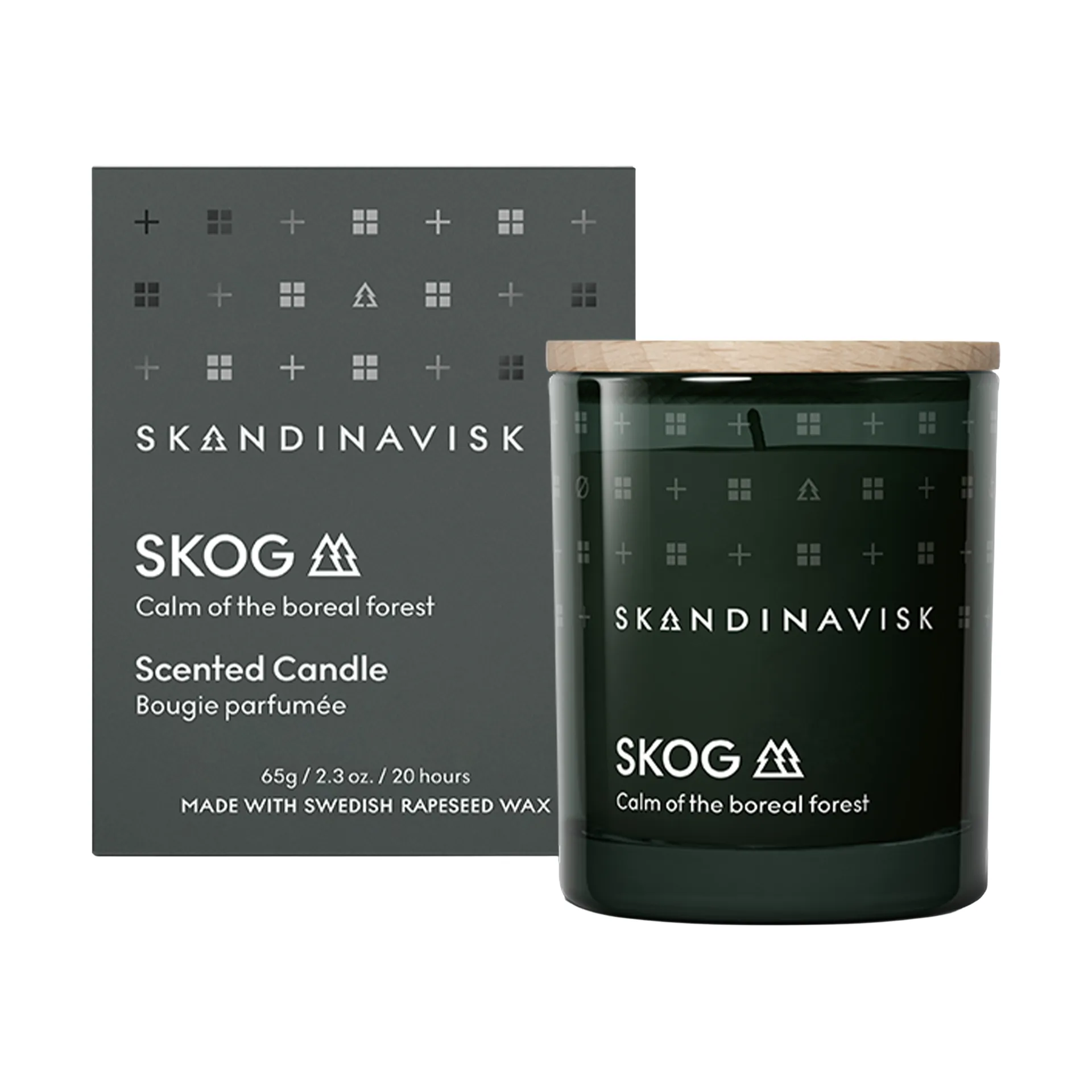 Skog 带盖香氛蜡烛, 65 g Skandinavisk
