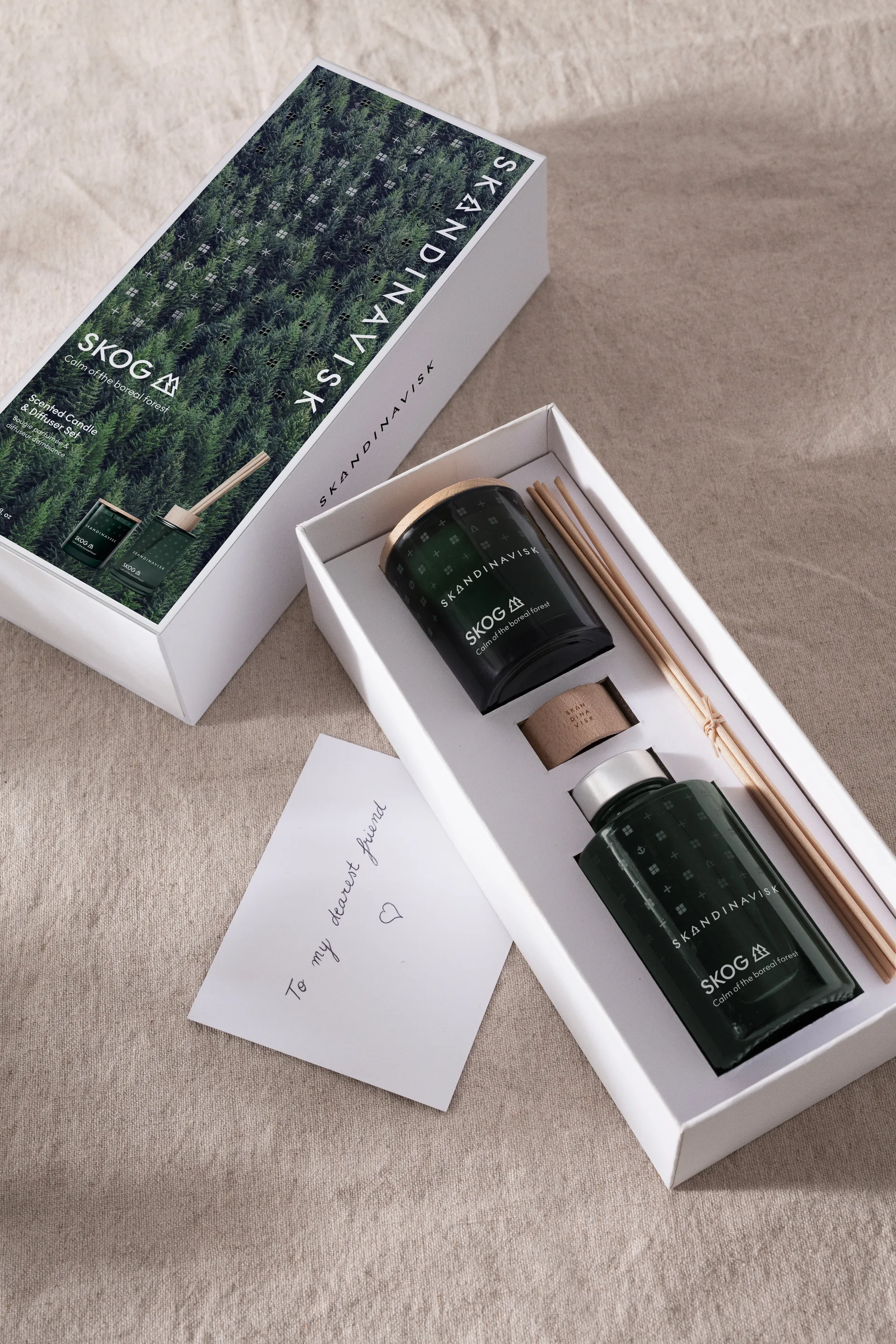 SKOG 香薰蜡烛与藤条香薰, 65g_100ml Skandinavisk