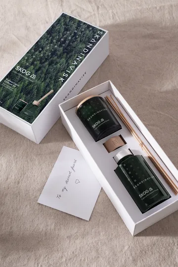 SKOG 香薰蜡烛与藤条香薰 - 65g_100ml - Skandinavisk