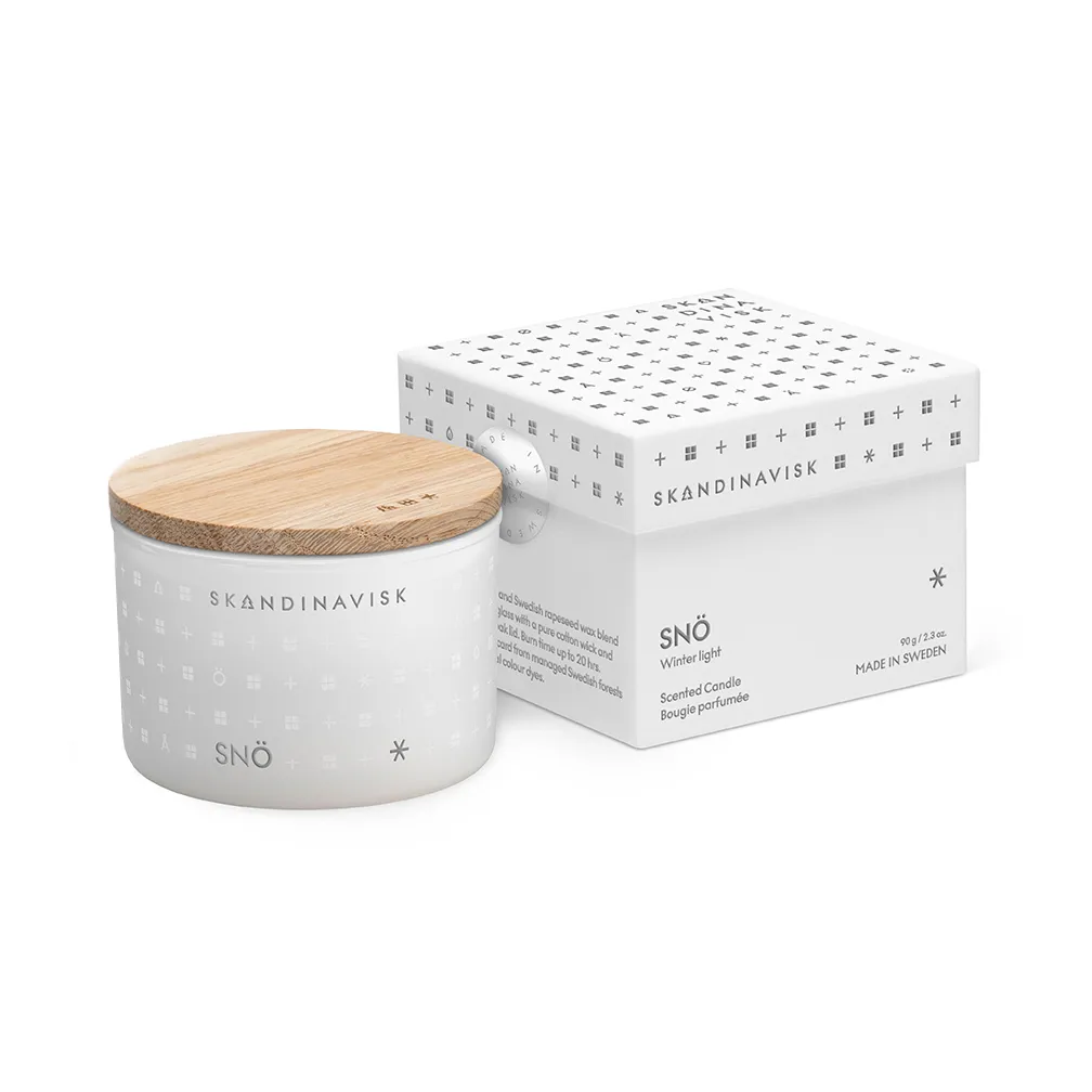 Snö scented candle, 90 g Skandinavisk