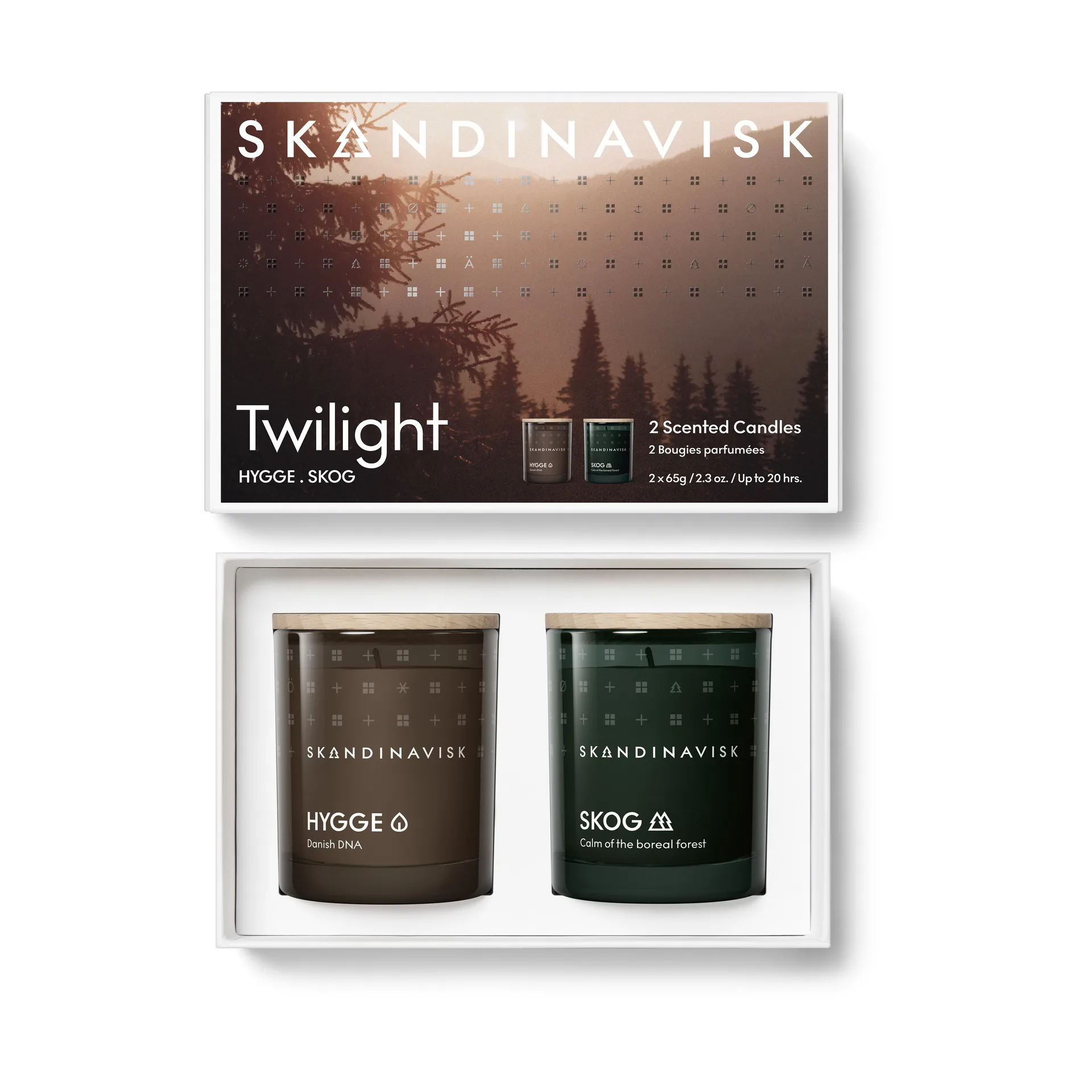 Twilight 香薰蜡烛 礼物套装 2件, 65 g Skandinavisk