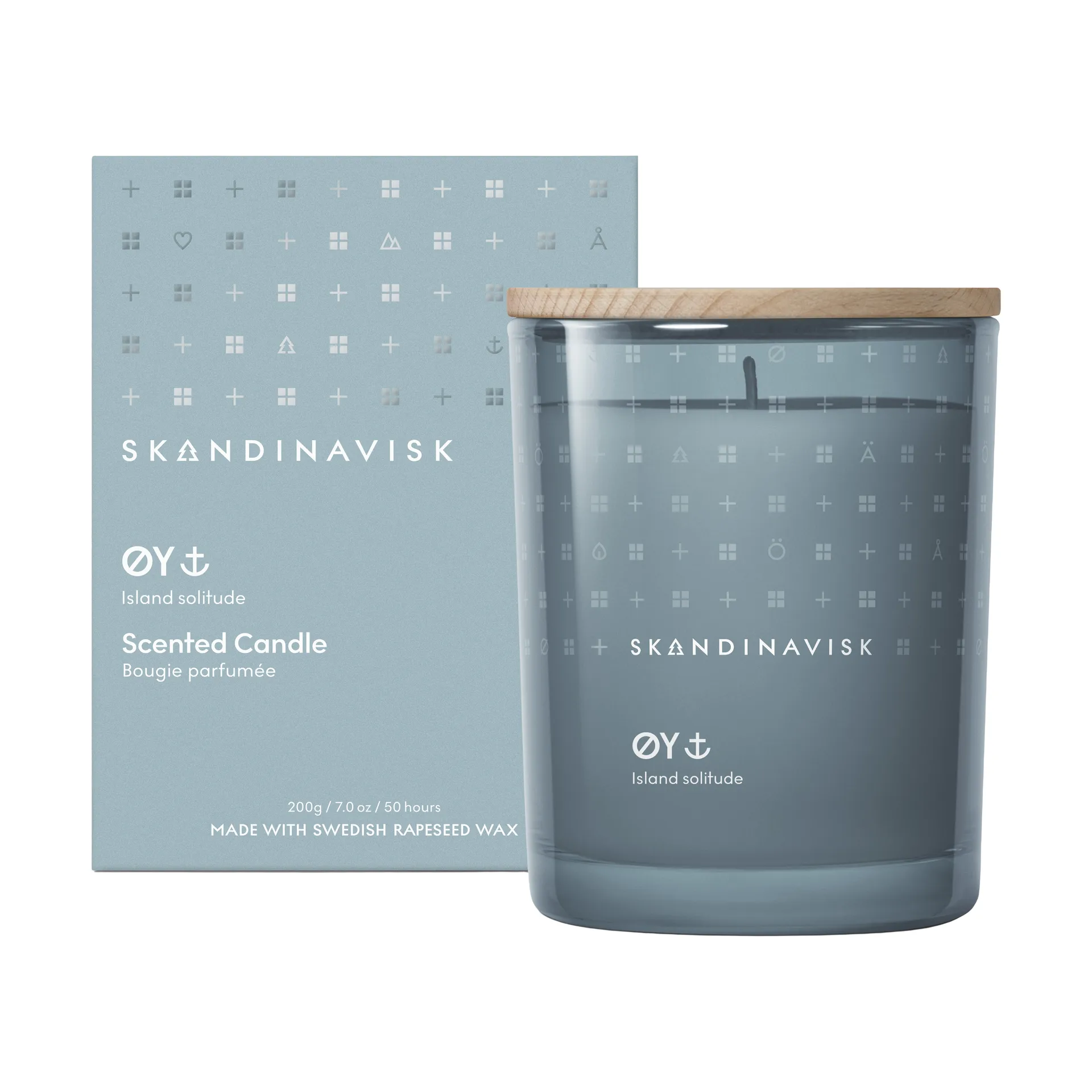 Øy scented candle with lid, 200 g Skandinavisk
