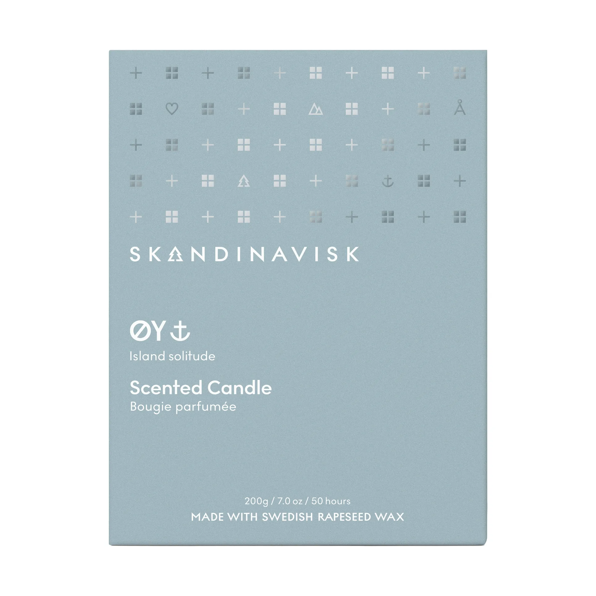 Øy scented candle with lid, 200 g Skandinavisk