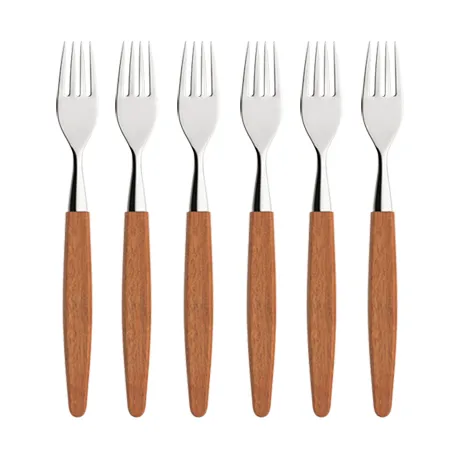 Skaugum 叉子  六件套装 Ecco Teak - Skaugum of Norway