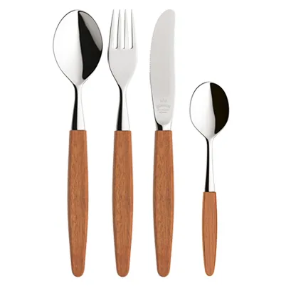 Skaugum gift set 餐具 cutlery 4 pieces, Ecco Teak Skaugum of Norway