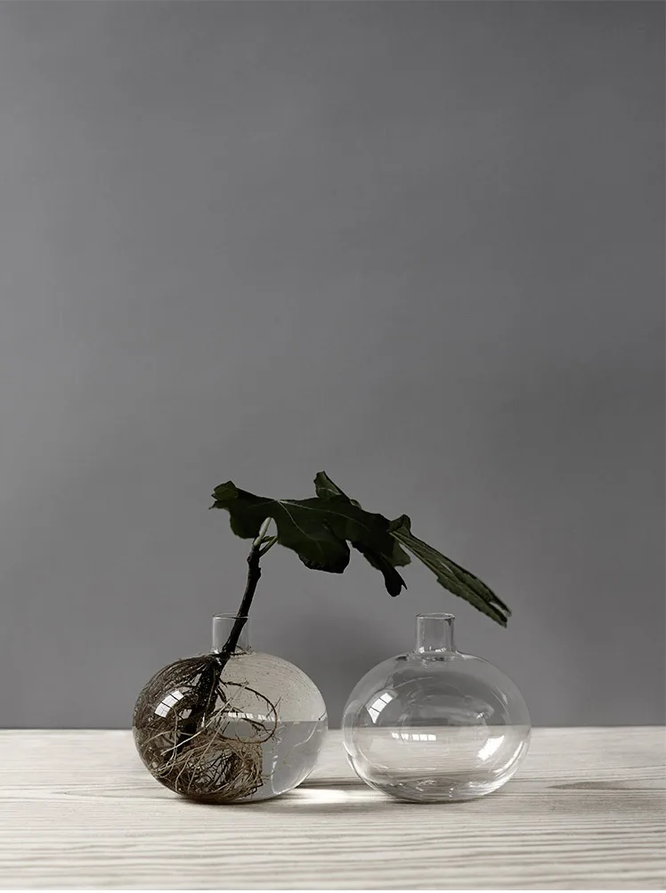 Holmen 花瓶Ø10cm, 透明色 Skrufs Glasbruk