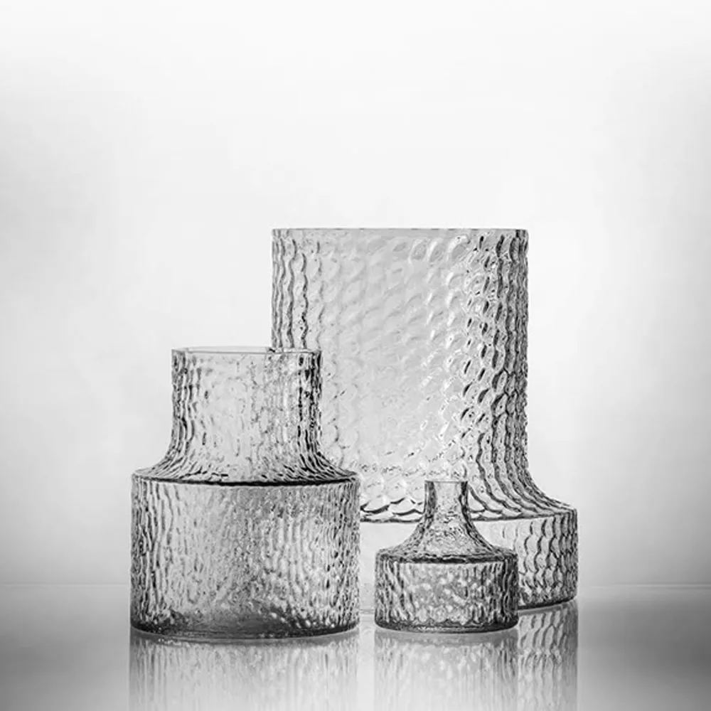 Kolonn 纹理花瓶, 20cm Skrufs Glasbruk