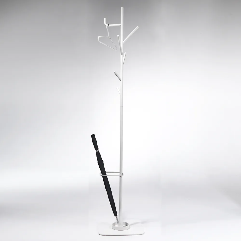 Alfred hanger with umbrella holder, 白色 SMD Design