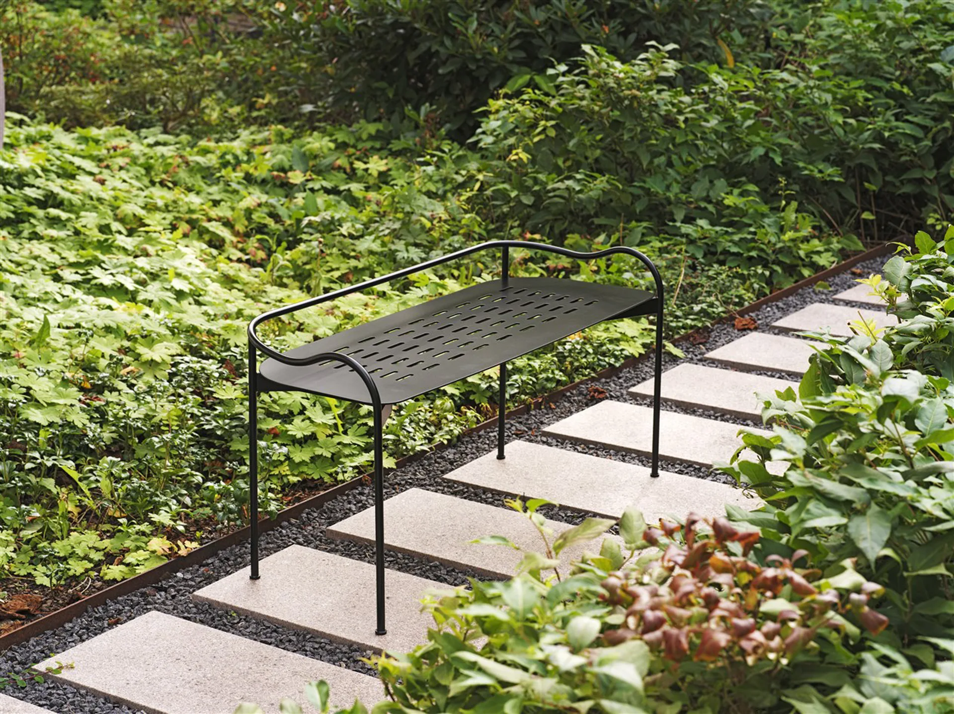 Bubble Outdoor bench, 黑色 SMD Design