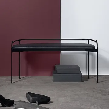 Bubble 长凳 - 黑色_黑色皮革 - SMD Design