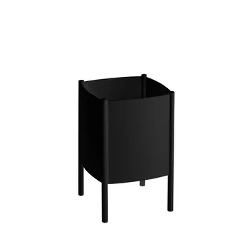 Convex Pot 北欧简约风格花盆 - 黑色_小号_Ø23cm - SMD Design