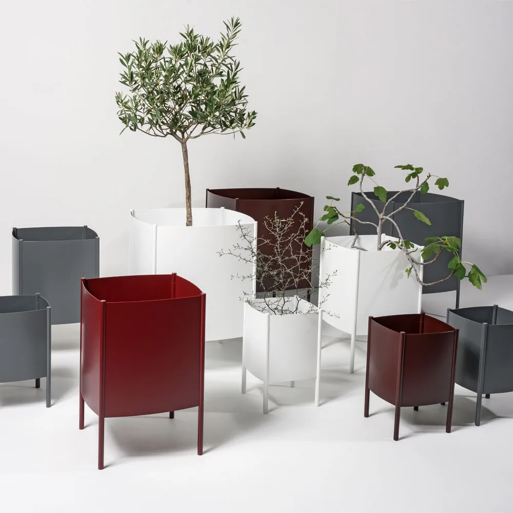 Convex Pot 北欧简约风格花盆, 白色_中号_Ø34cm SMD Design