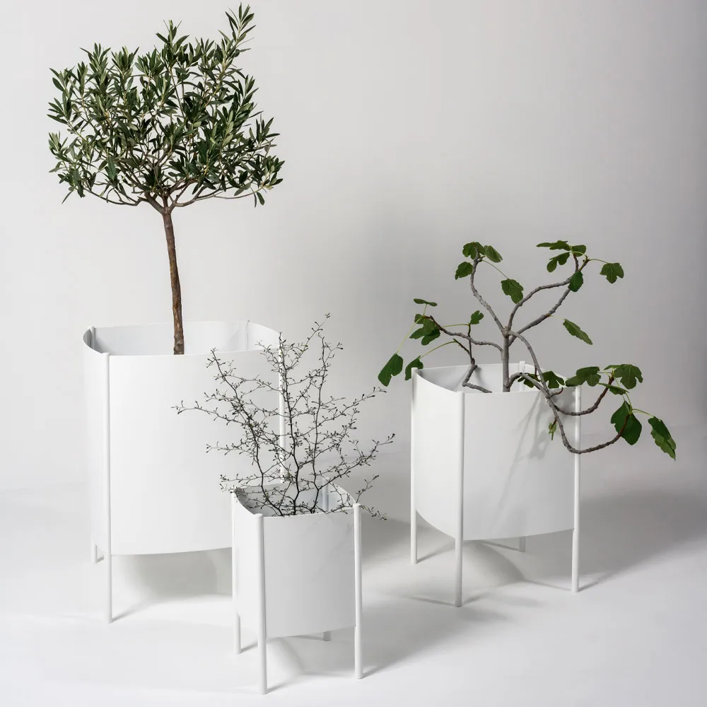 Convex Pot 北欧简约风格花盆, 白色_中号_Ø34cm SMD Design