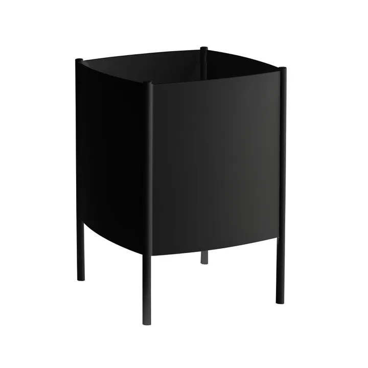 Convex Pot 北欧简约风格花盆 - 黑色_大号_Ø47cm - SMD Design