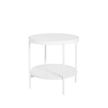 Lene 北欧简约风格边几 - 白色_低款_mdf - SMD Design