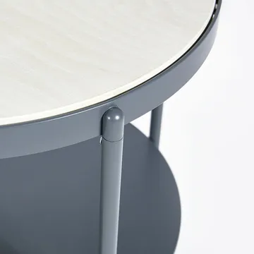 Lene 北欧简约风格边几 - 白色_高款_白色_pigmented ash veneer - SMD Design