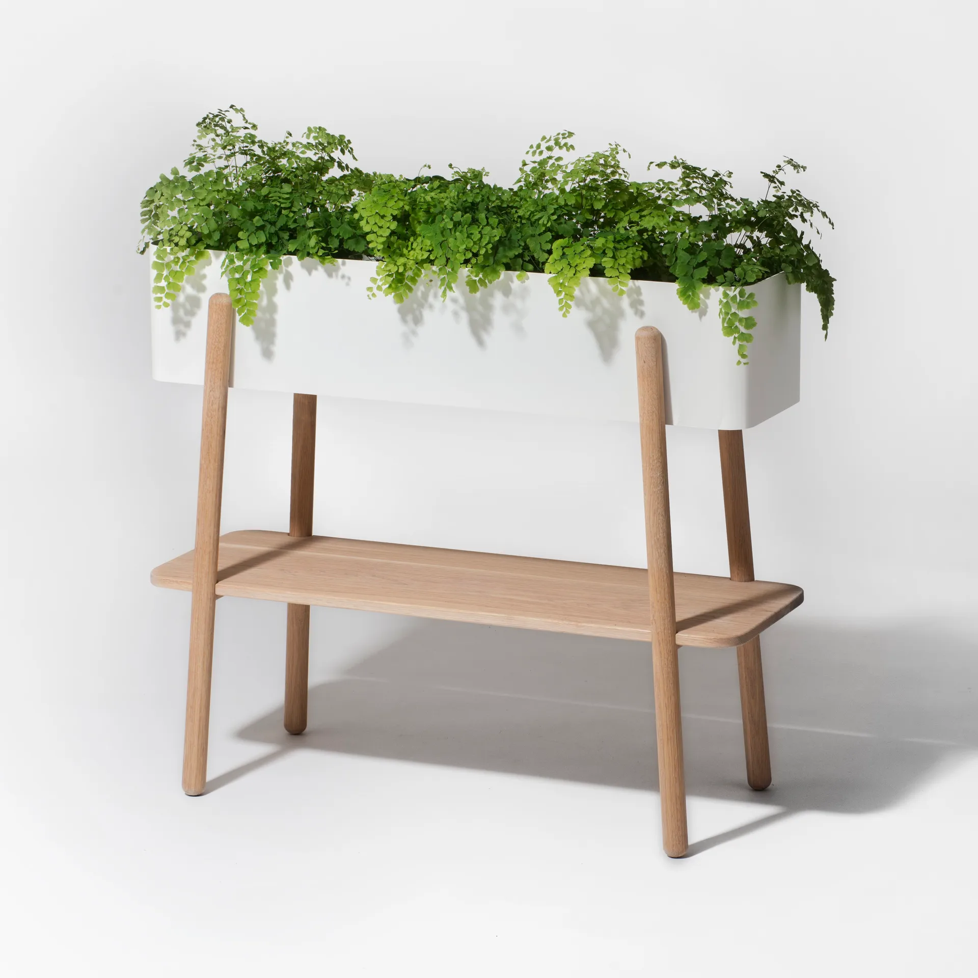 Prunella 花架, 白色_橡木 SMD Design