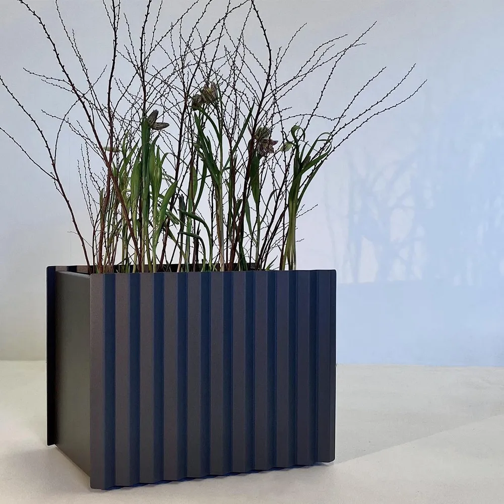Vida 北欧简约风格种植箱花箱, 深灰色_400 SMD Design