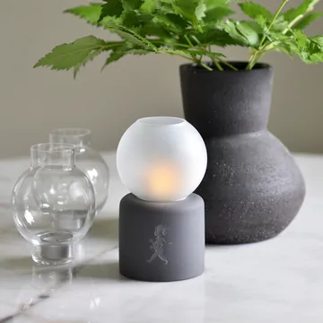 Globe 茶蜡台 直径9.5x17cm - 深灰色 - Solstickan Design