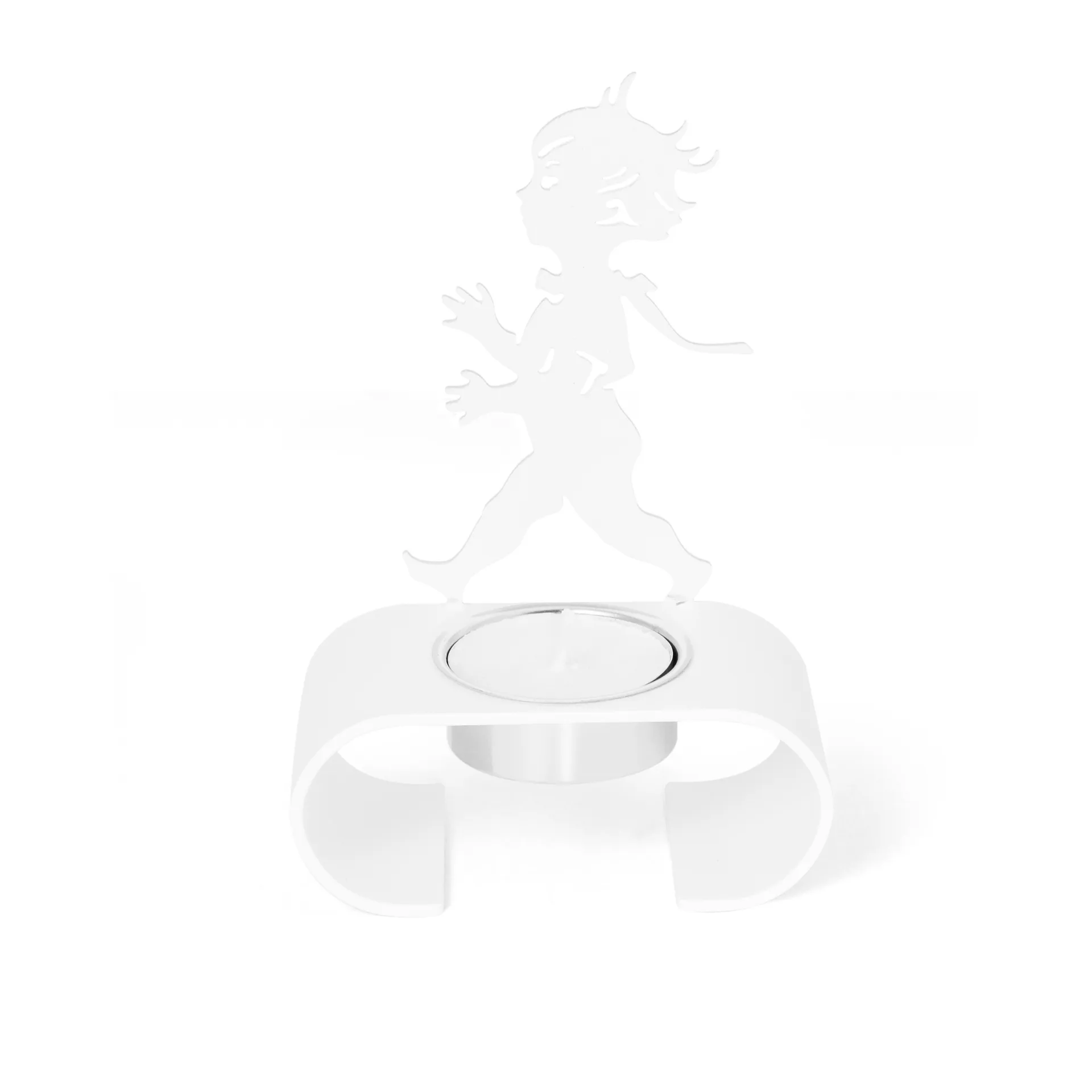 Silhuett 烛台  9.3x13.3 cm, 白色 Solstickan Design