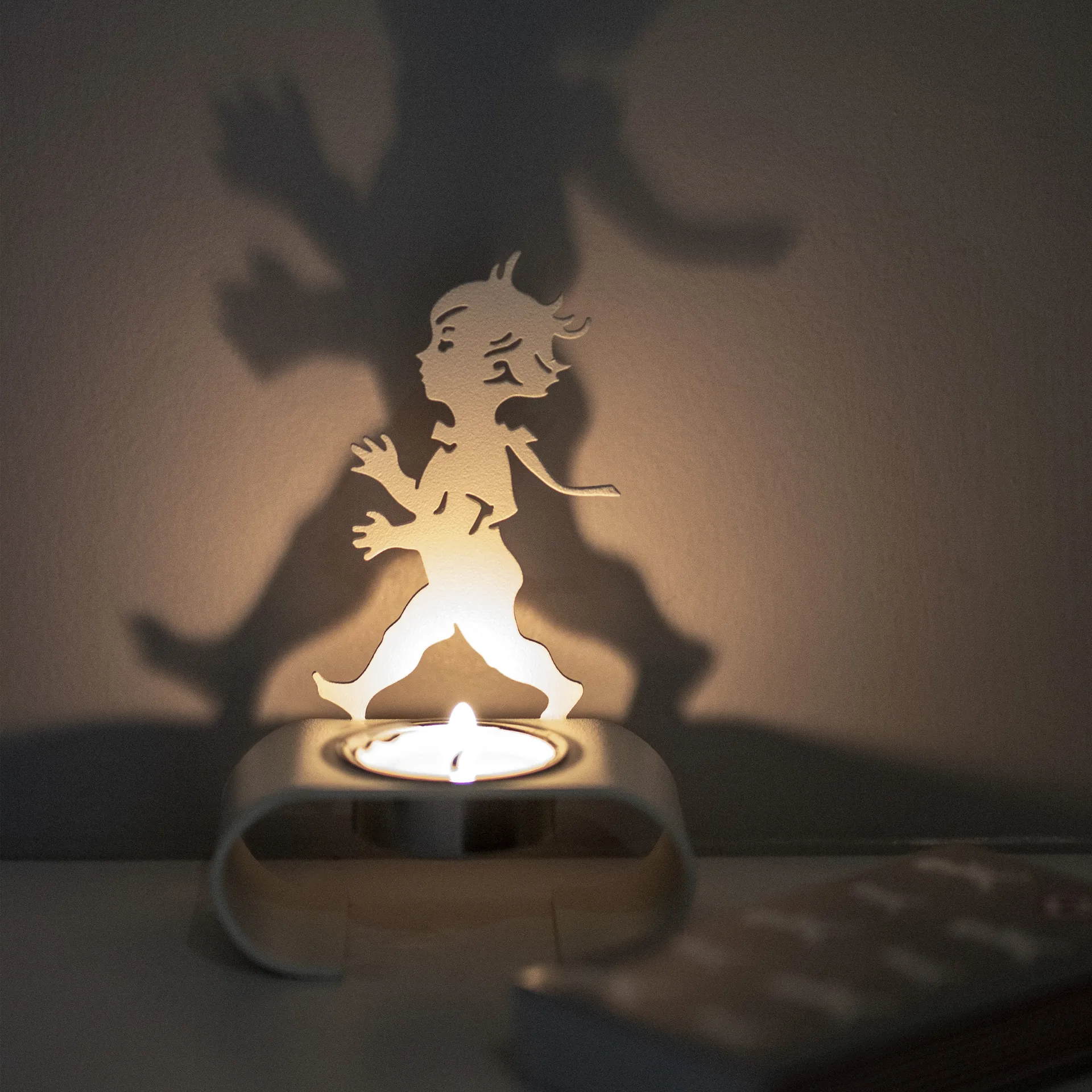 Silhuett 烛台  9.3x13.3 cm, 白色 Solstickan Design