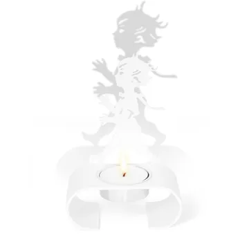 Silhuett 烛台 9.3x13.3cm - 白色 - Solstickan Design