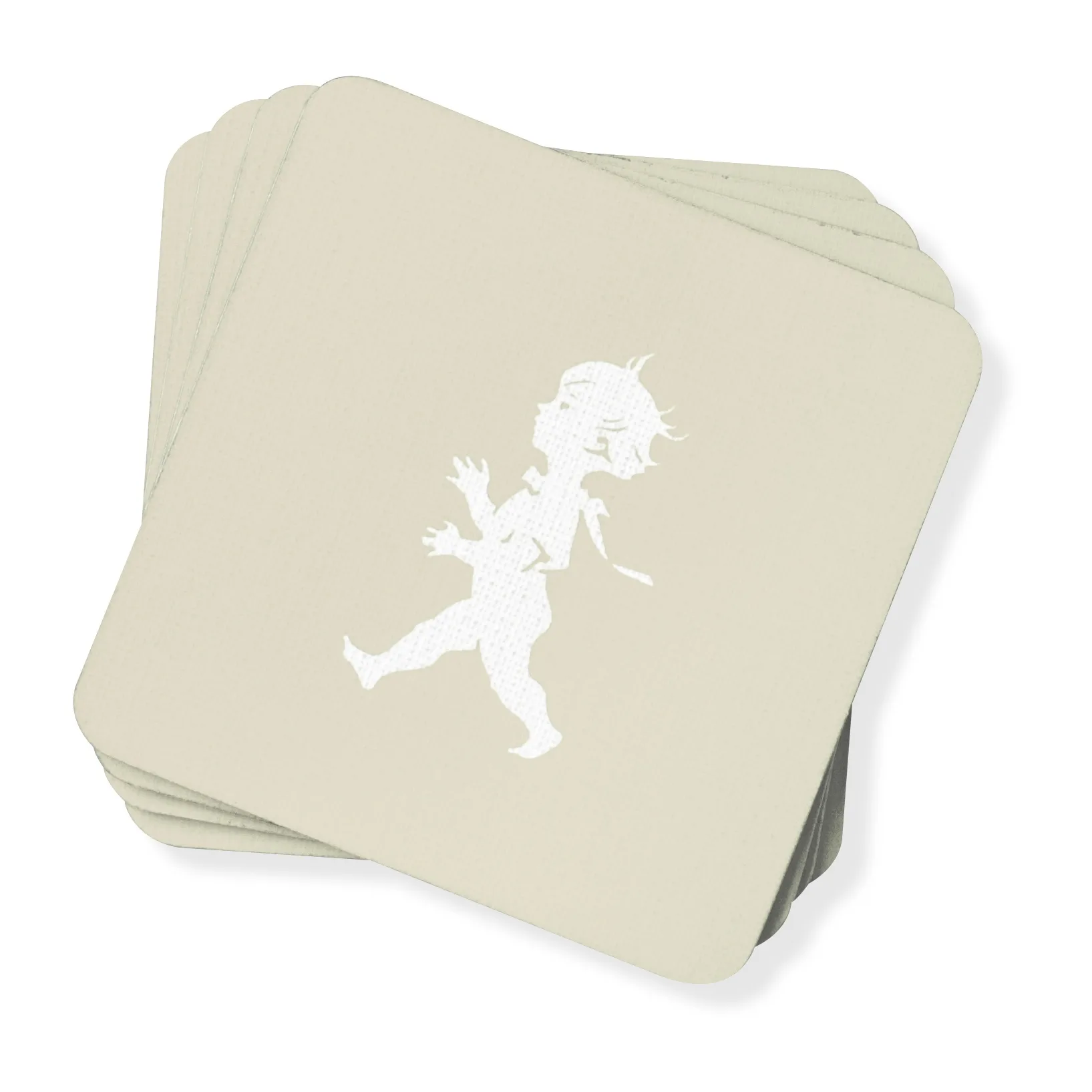 Solstickan 玻璃杯垫 10x10cm 四件装, 沙色 Solstickan Design